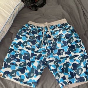 Bape ABC Reversible Shorts Blue/Gray